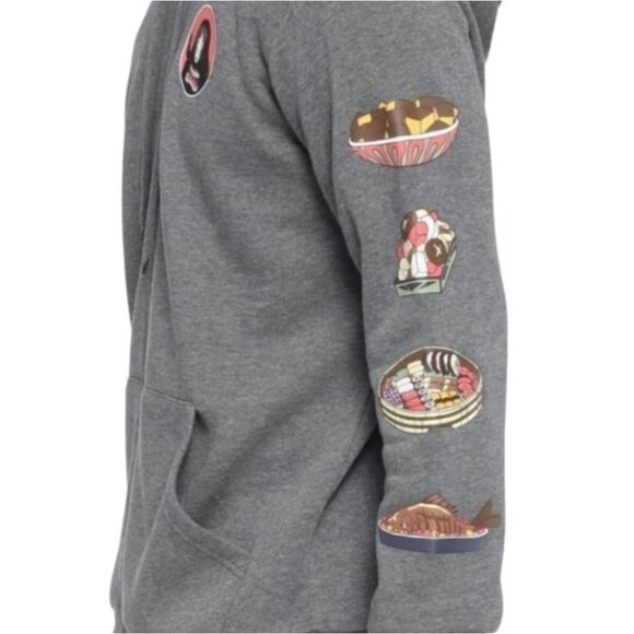 Studio Ghibli Spirited Away No-Face Food Zip Up Hoodie - Picture 4 of 4